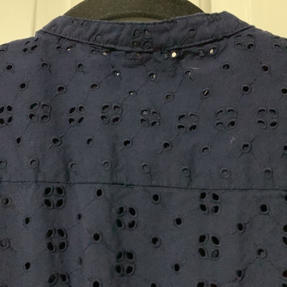 J. Crew navy sleeveless eyelet dress - Picture 8 of 14